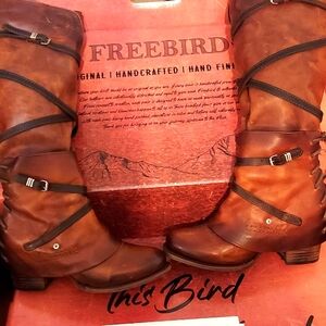 FREEBIRD CASSIUS SZ 10 BROWN DISTRESSED